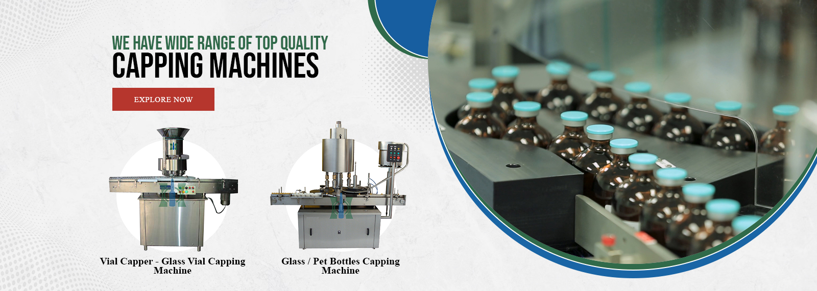 Capping Machines - Vial PP / Flip-off Cap Sealing Machine, Bottle Screw / ROPP Capping Machine