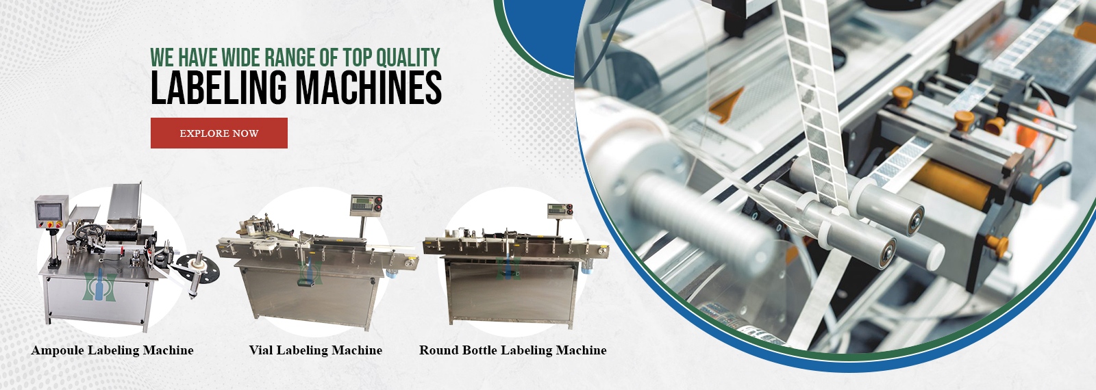 Labeling Machines - Ampoule, Vials & Bottle Sticker Labelling Machine