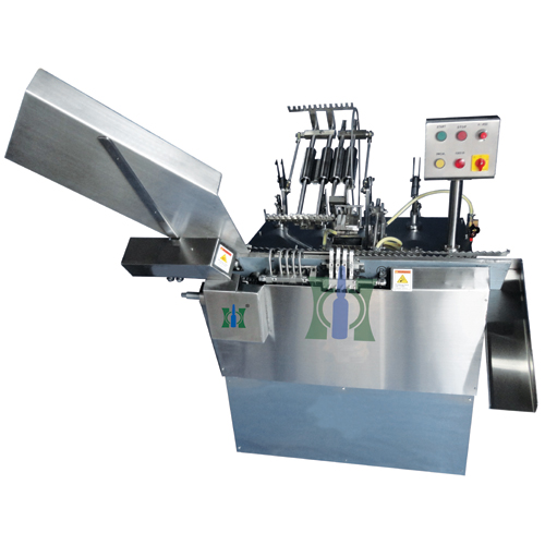 Tube Filling and Sealing Machine - Four Head Onion Skin Tube Filler and Sealer Machine
